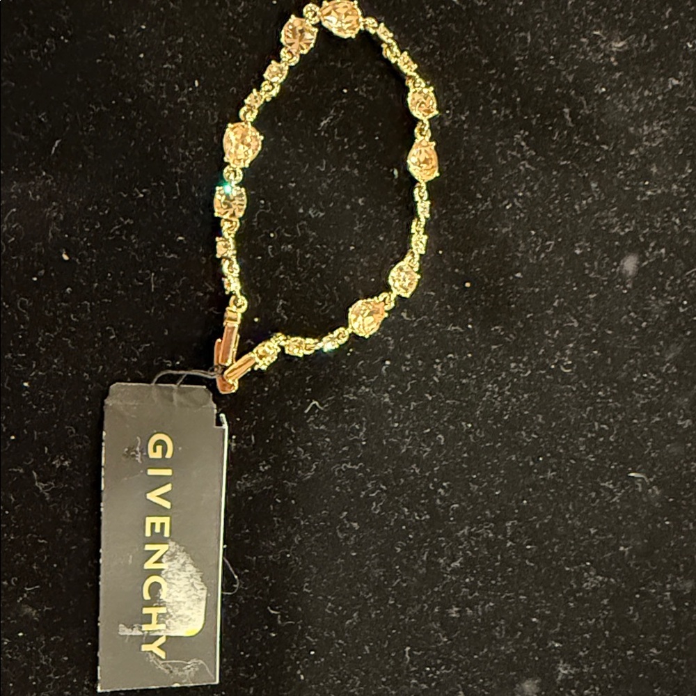 Givenchy Gold Tone and Stone Bracelet